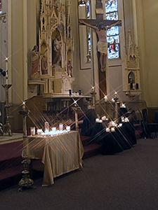 Candles and Cross